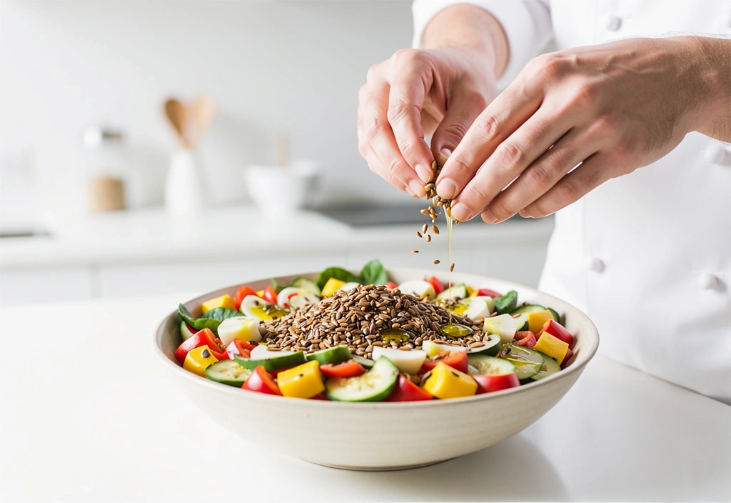 Preparazione cibo sano e vitale